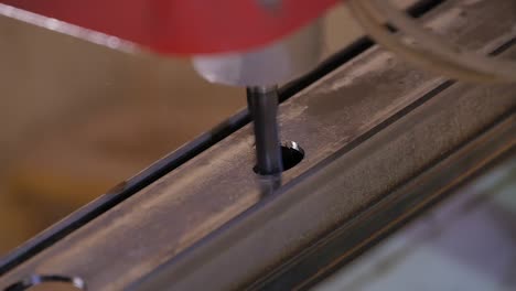 drilling holes in metal