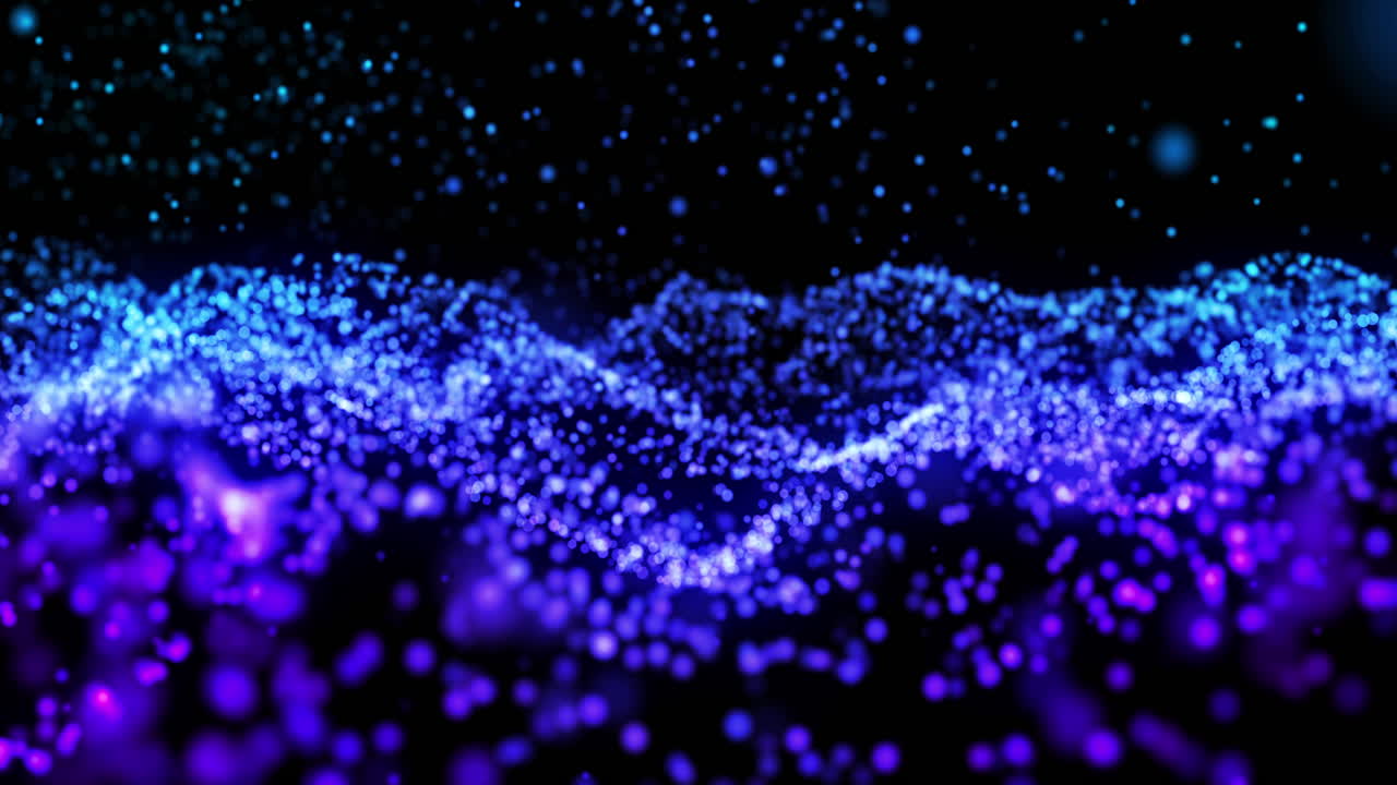 Abstract Glowing Particles