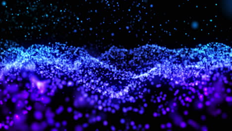 partículas brillantes abstractas
