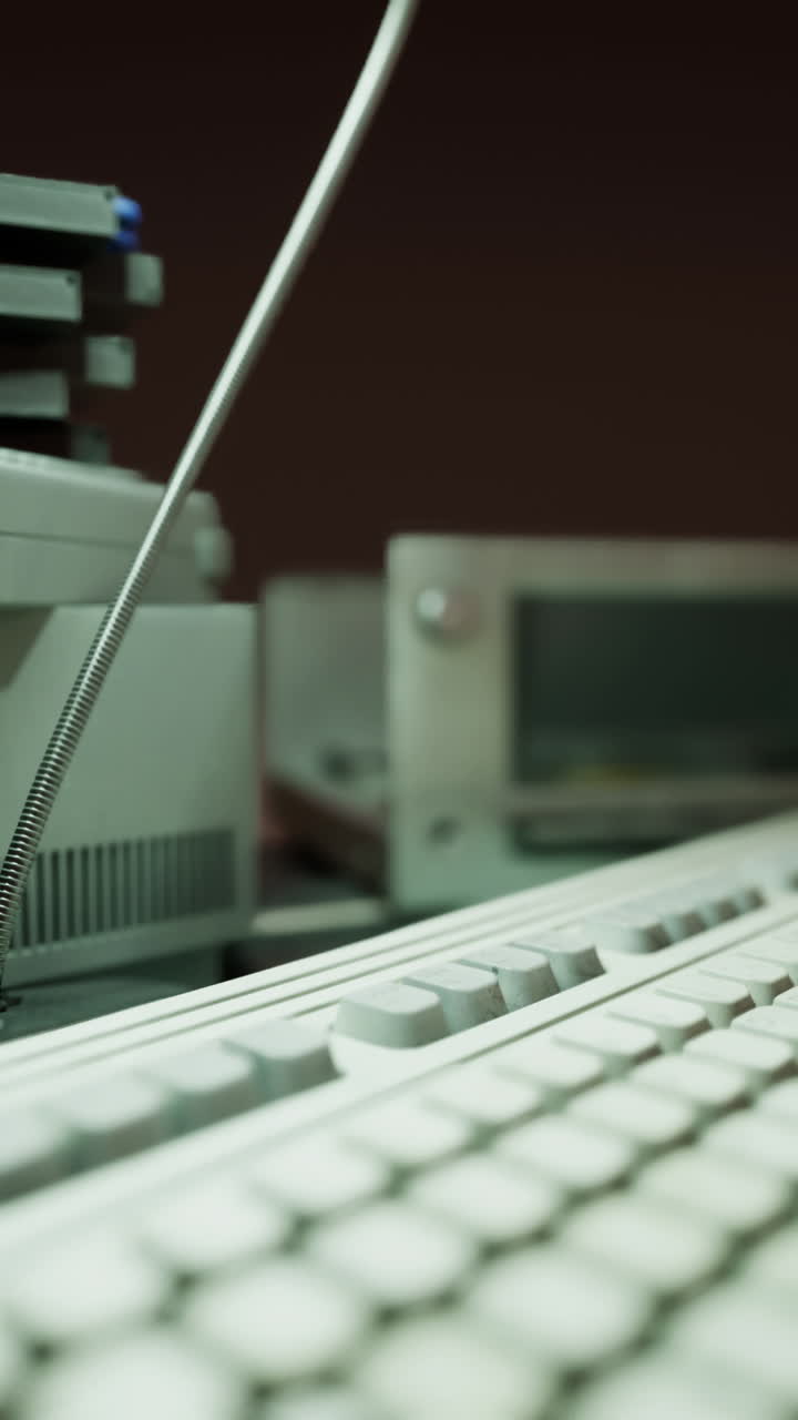 старые компьютерные клавиатуры и периферийные устройства