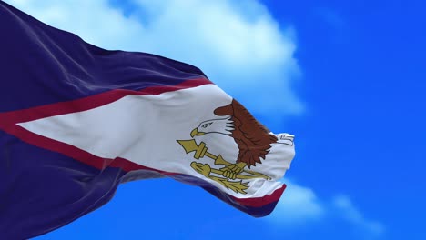 seamless loop of american samoa flag.