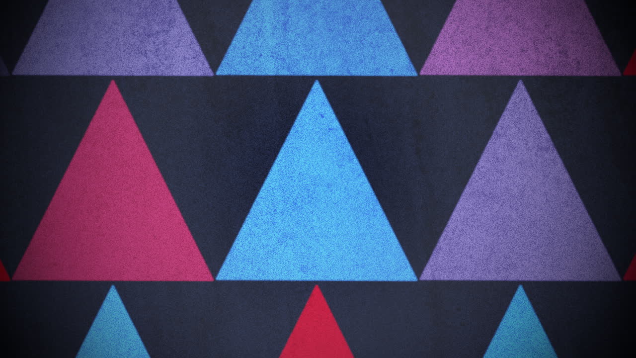 patrón de triángulos de colores de movimiento 3