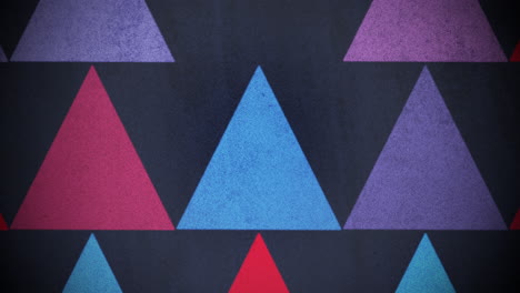 patrón de triángulos de colores de movimiento 3