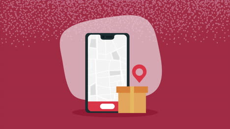 mobile app for tracking a delivery