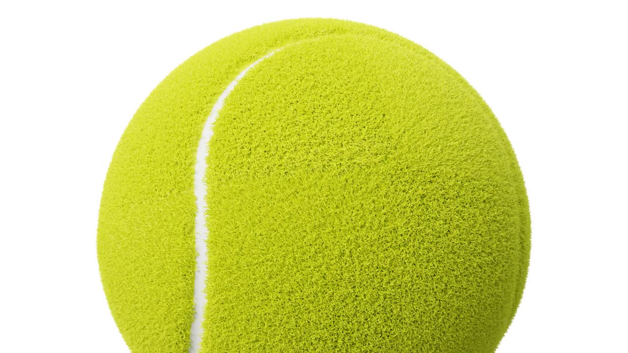 색 바탕에 있는 테니스 공.