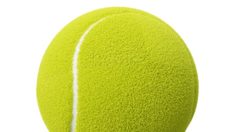 tennis ball on white background.