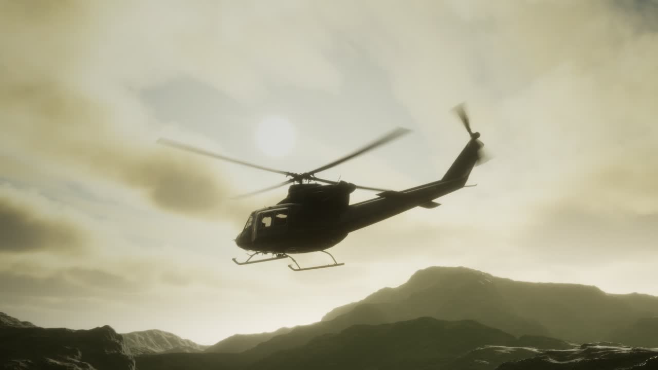 helicóptero militar de los estados unidos en vietnam.