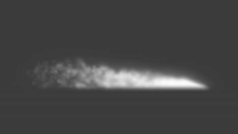 abstract white smoke or vapor plume on dark grey background