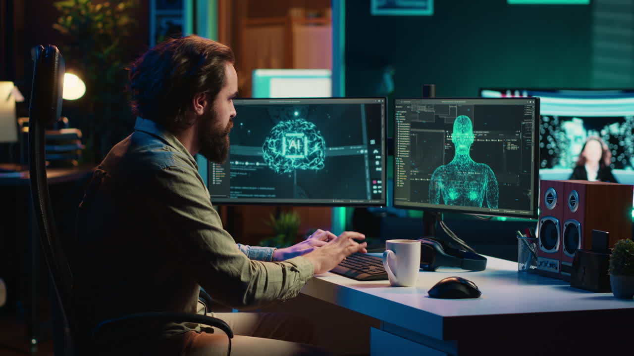 Artificial intelligence becoming sentient, flustering admin spamming keyboard