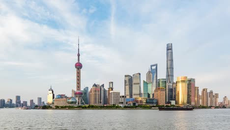 time lapse of shanghai pudong lujiazui