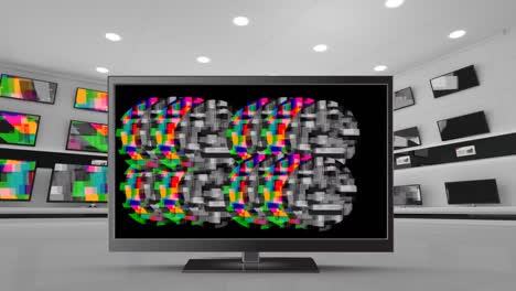 pantalla lcd con estática de colores