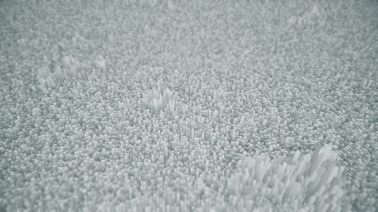 추상적인 도시 풍경 - 기하학적 블록