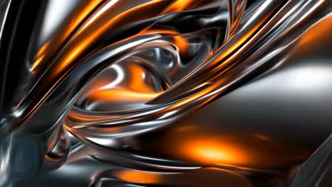 abstract metallic flowing design