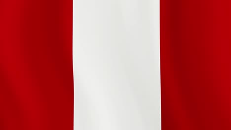 la bandera de perú está agitando animación en 3d