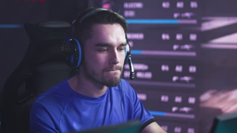 a gamer playing video games