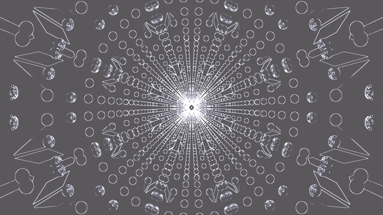 This seamless tunnel video loops continuously, featuring a captivating design of shapes and patterns that draw the viewer into a unique visual journey. The motion creates an engaging ambiance