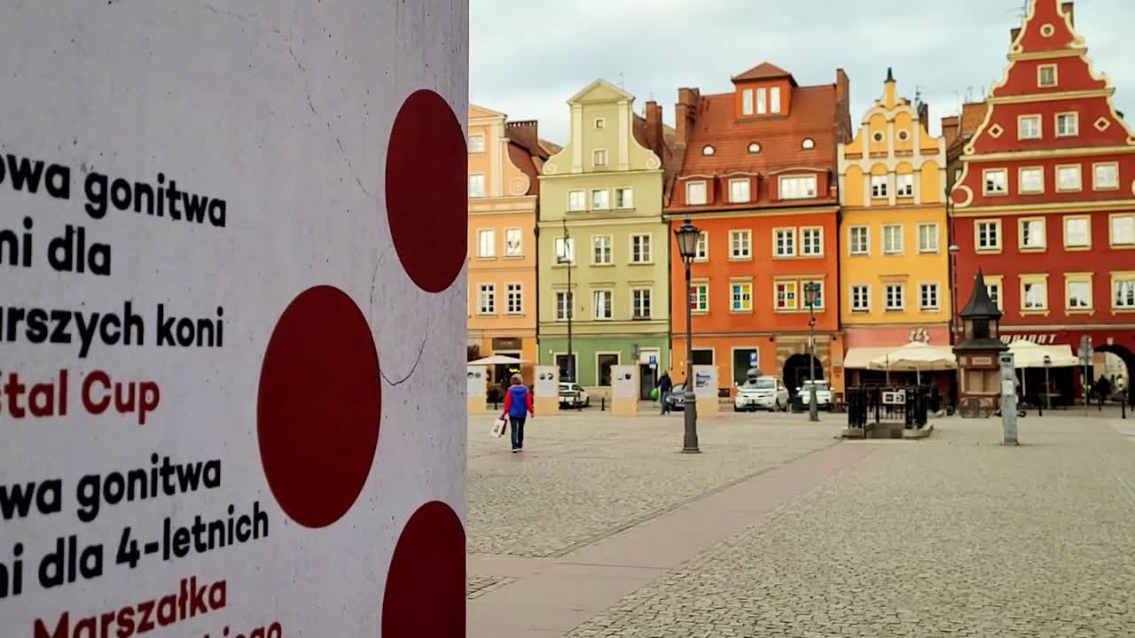 center of the polish city of wrockla