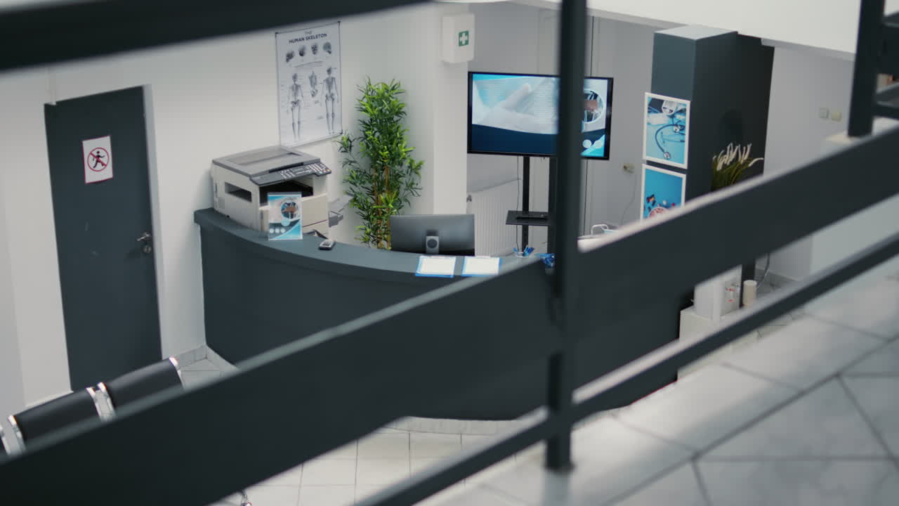 Reception area of a medical office