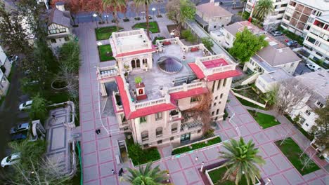 Bird's-eye-view-of-the-Renaissance-style-Falabella-Palace-Municipality-of-Providencia-Santiago-Chile