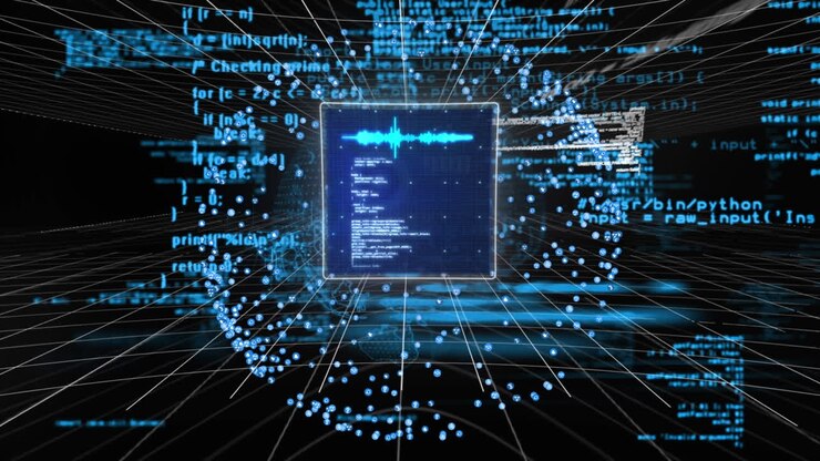 Animation der Datenverarbeitung über den Globus