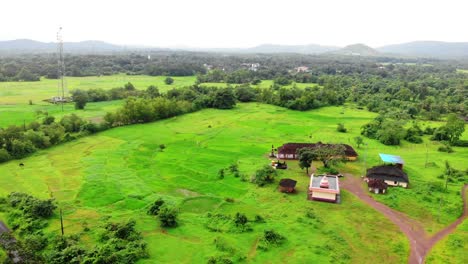 temple  wide drone shot indiagiroba malvan sindhudurag