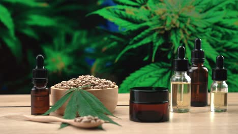 skincare cosmetic mockup product produced in a cannabis legalized laboratory.