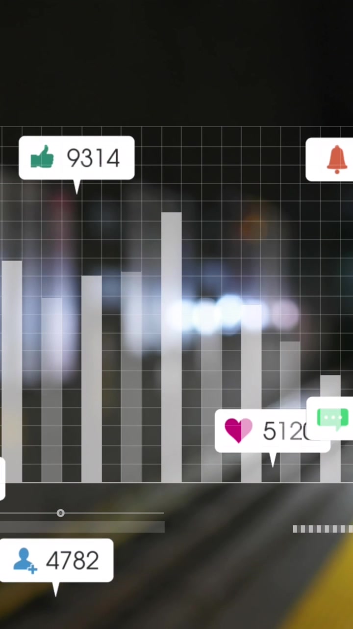 Animation af databehandling over bybillede