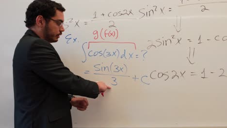 stem educator lecturing on advanced mathematics