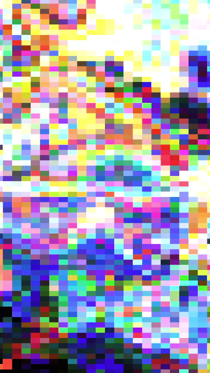 Pixelated Colorful Abstract Pattern