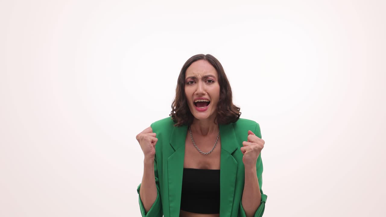 Woman Expressing Intense Frustration and Anger