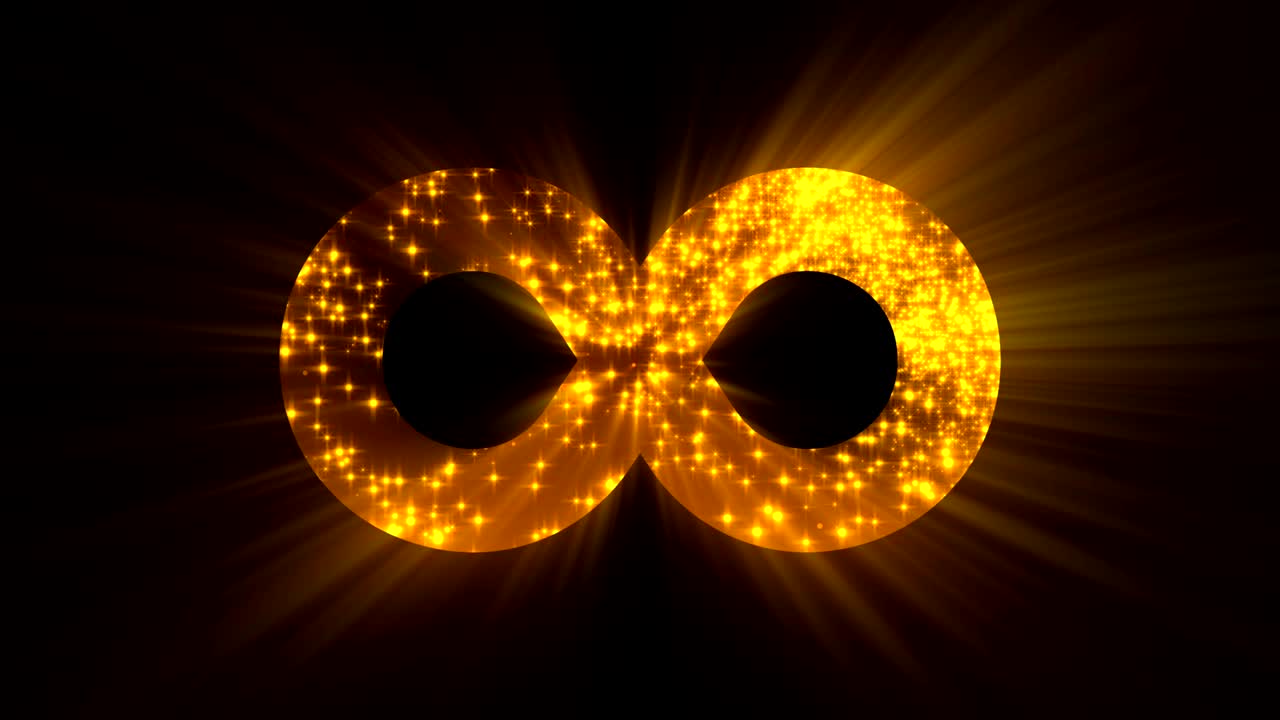 미래의 무한 기호를 가진 추상적인 배경 디지털 배경