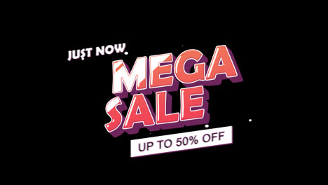 just-now-mega-sale-up-to-50%-off-word-illustration-use-for-landing-page,website,-poster,-banner,-flyer,sale-promotion,advertising,-marketing