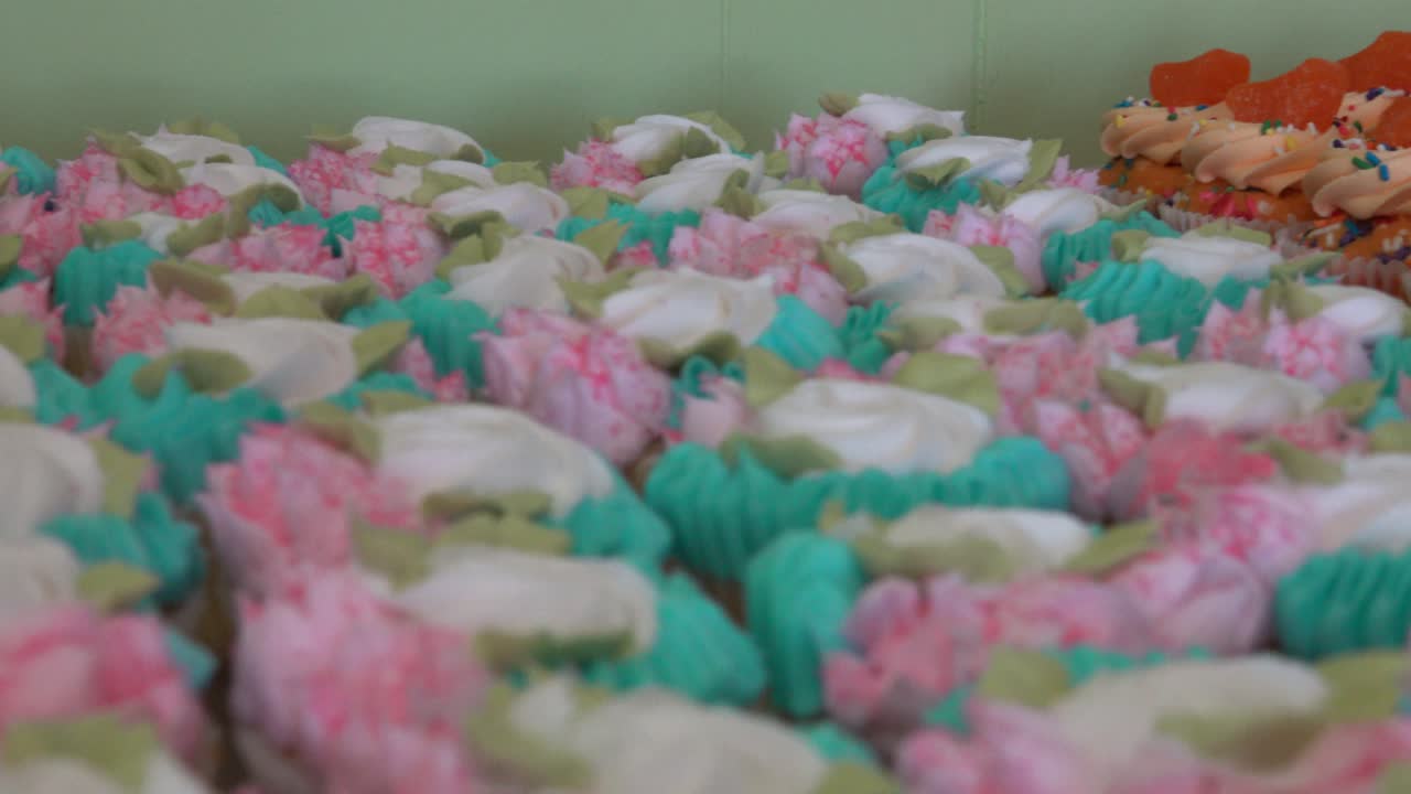 Variasi Cupcake Berwarna-warni dengan Frosting dan Topping yang Berbeda
