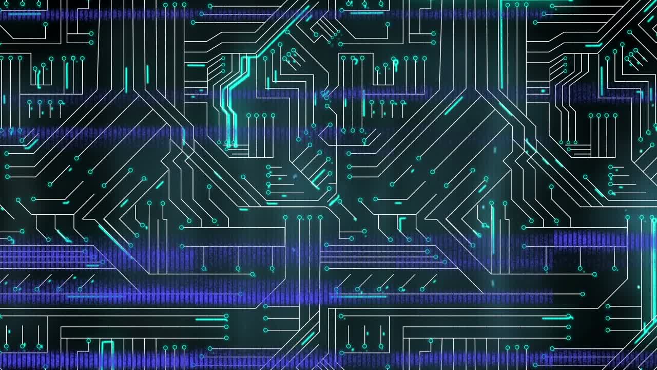 Animation of network of connections over interference