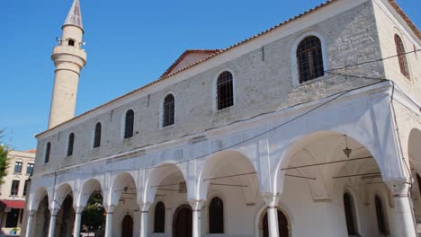 alacati pazaryeri mosque, dating from 1874, in alacati resort town town of izmir province in turkey