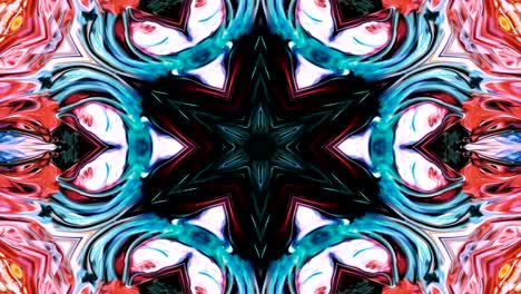 abstracto pincel tinta concepto liso patrón simétrico ornamental decorativo caleidoscopio movimiento círculo geométrico y formas de estrellas