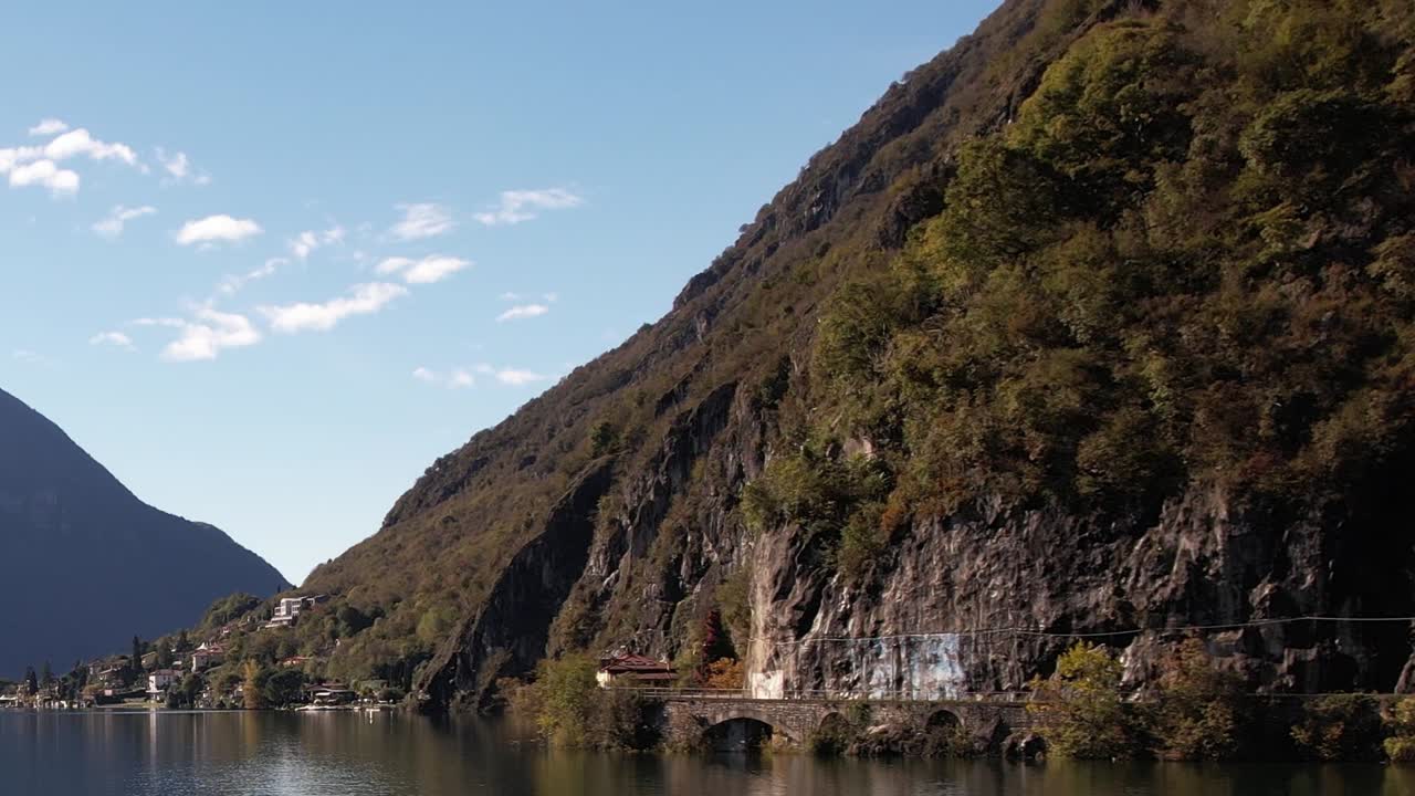 Exploring the scenic beauty of the italian alps from a drone perspective