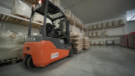 warehouse operations with forklift