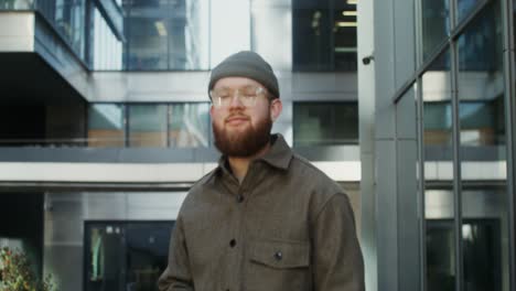 man in de stad