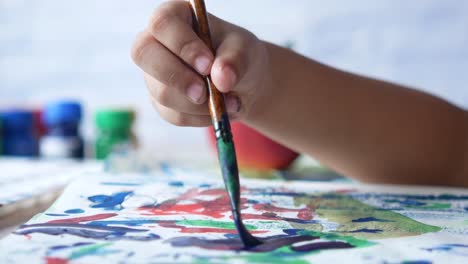 child painting