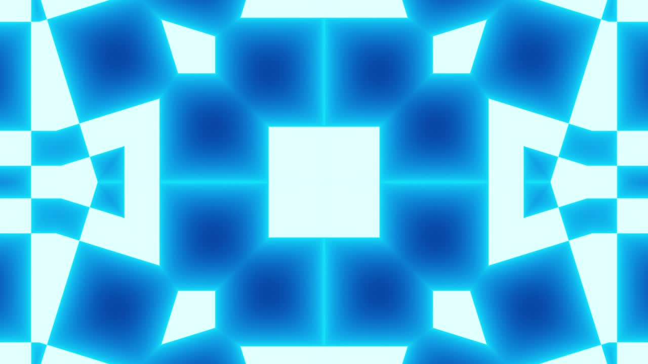 quader y formas de estrella de tonos azules