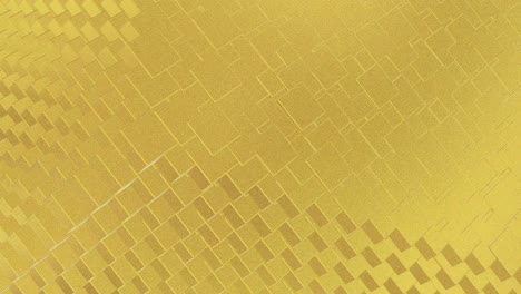 abstracto geométrico fondo dorado azulejos de papel de aluminio textura de bucle sin costura fondo renderizado en 3d