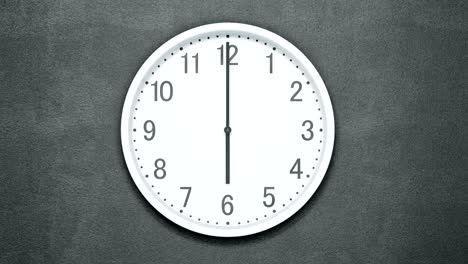 timelapse of modern clock on dark wall.