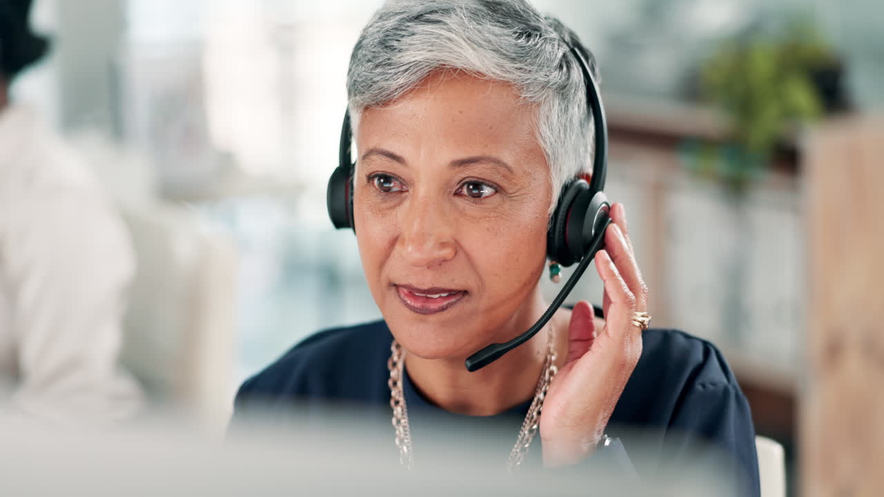 Businesswoman on a phone call