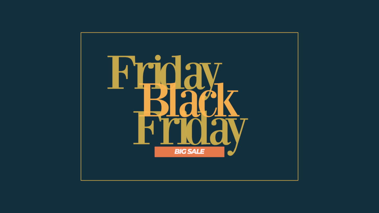 블루 모던 그라데이션에서 검은 금요일 반복