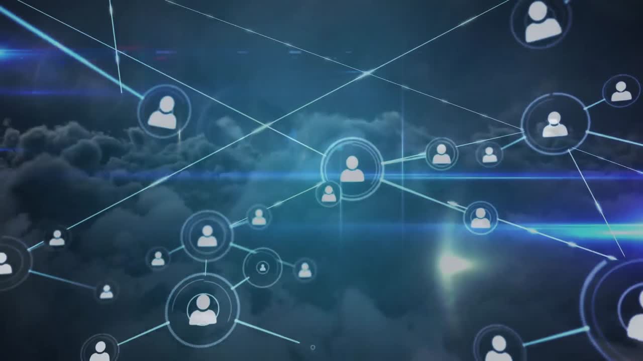 compuesto digital de conectar a las personas