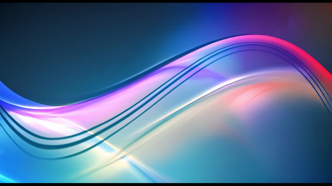 Colorful Abstract Flowing Waves Background