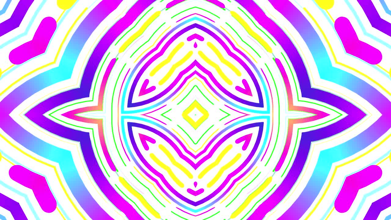 fondo abstracto de caleidoscopio de bucle vj