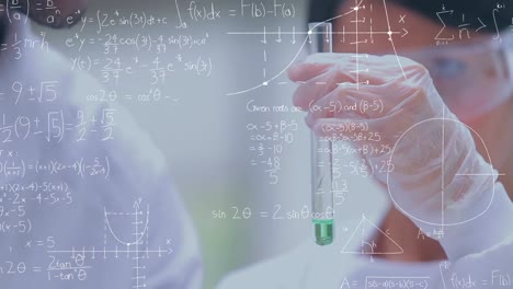 scientist putting chemicals into tubes