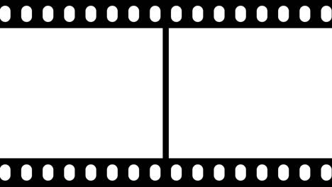 film strip photo camera pictures reel old 35mm design moving animated video. negative filmstripe animation